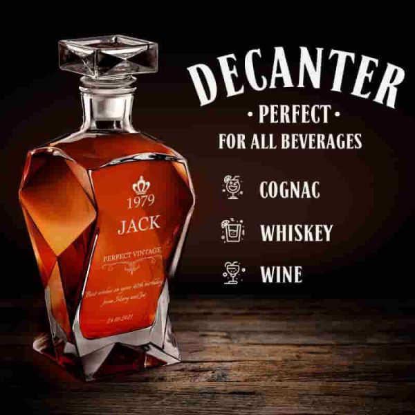 Best Personalized Whiskey Decanter Set With Glasses For Men - Image 4