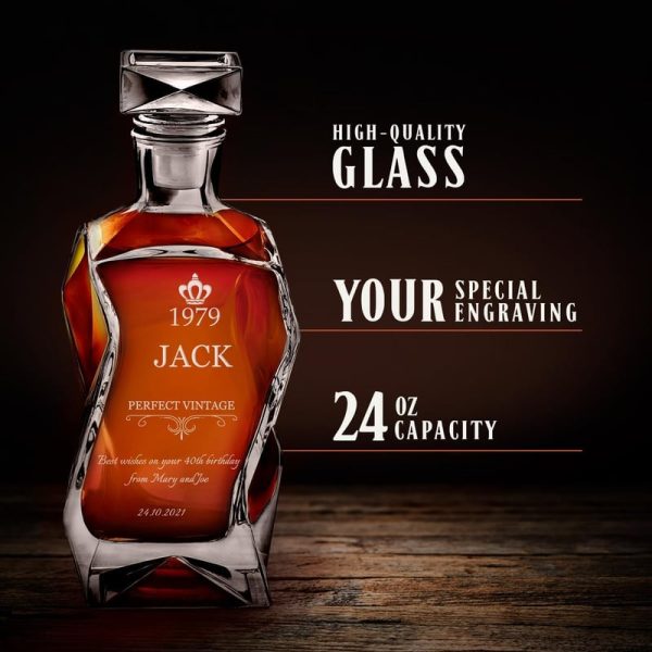 Best Personalized Whiskey Decanter Set With Glasses For Men - Image 5