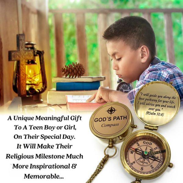 God's Path Compass – Inspirational Gift For Him - Image 4