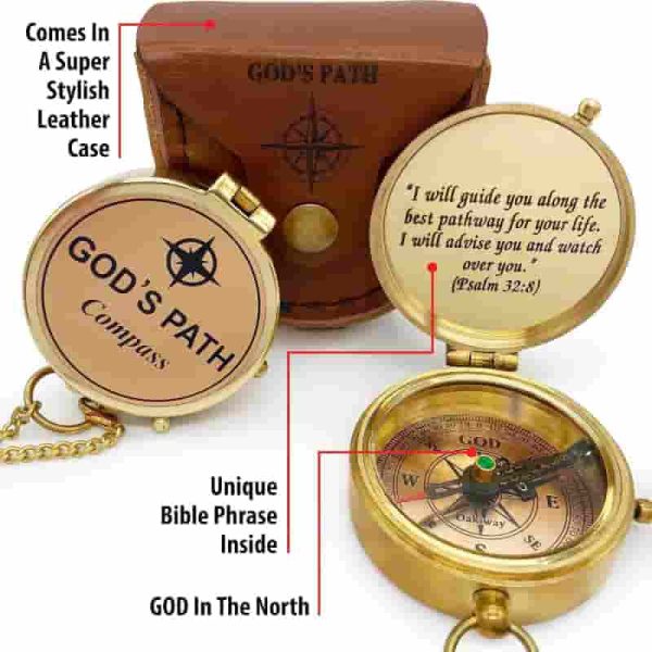 God's Path Compass – Inspirational Gift For Him - Image 5