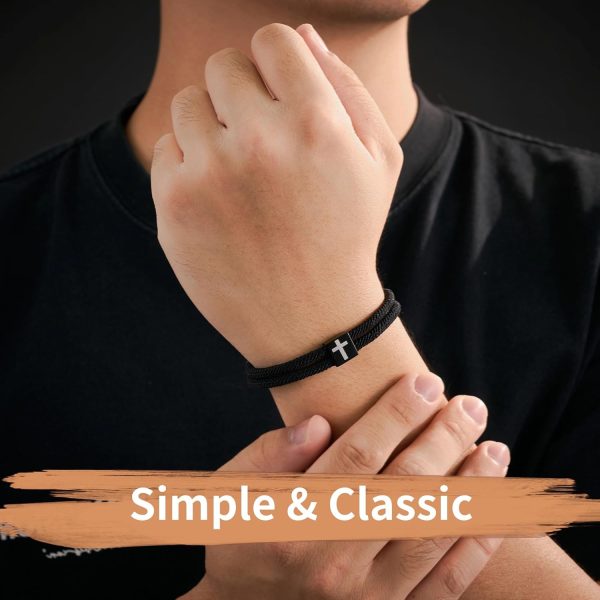 Best Adjustable Faith Cross Bracelet For Teen Boys – Perfect Communion Gift - Image 5