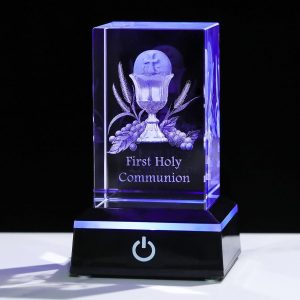 Best 3d Crystal First Communion Gifts With Led Base