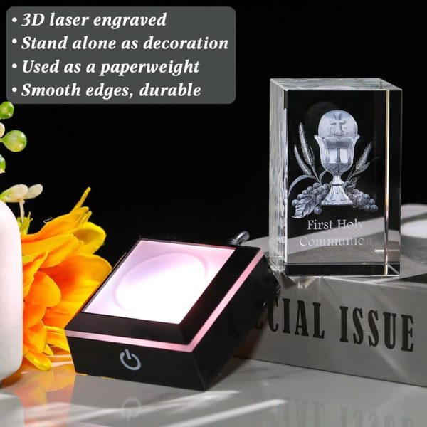 Best 3d Crystal First Communion Gifts With Led Base - Image 4