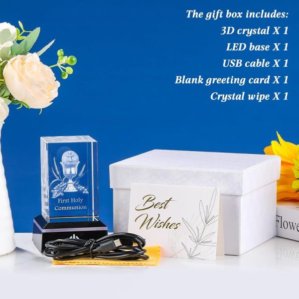 Best 3d Crystal First Communion Gifts With Led Base - Image 5