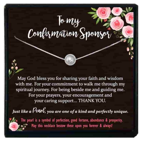 Best Confirmation Sponsor Gift - Pearl Necklace For Women