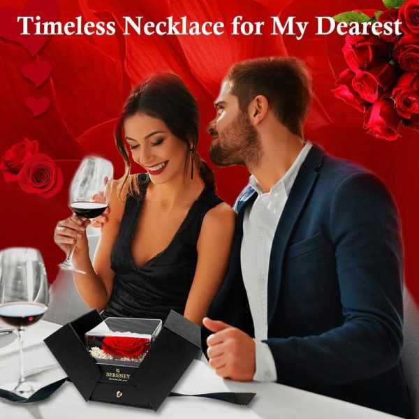 Best Preserved Rose & I Love You Necklace Gift Set - Image 3