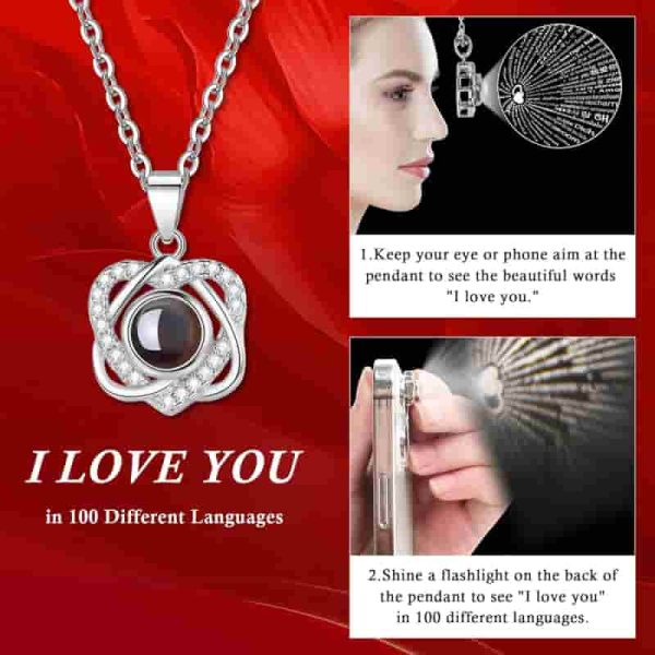 Best Preserved Rose & I Love You Necklace Gift Set - Image 5