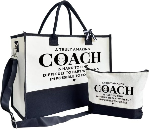 Best Canvas Coach Tote & Makeup Bag Gift Set