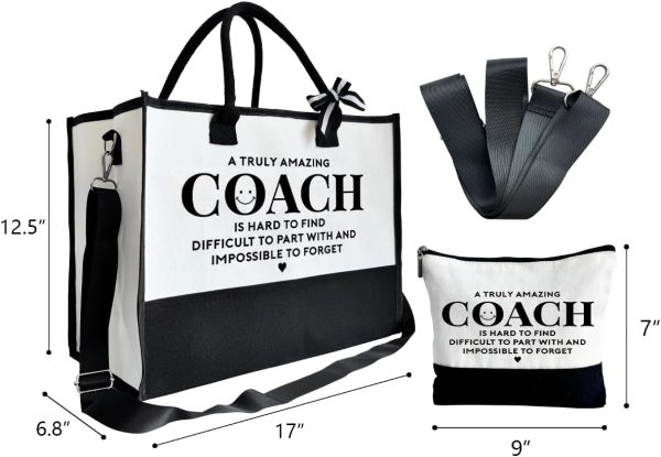 Best Canvas Coach Tote & Makeup Bag Gift Set - Image 2