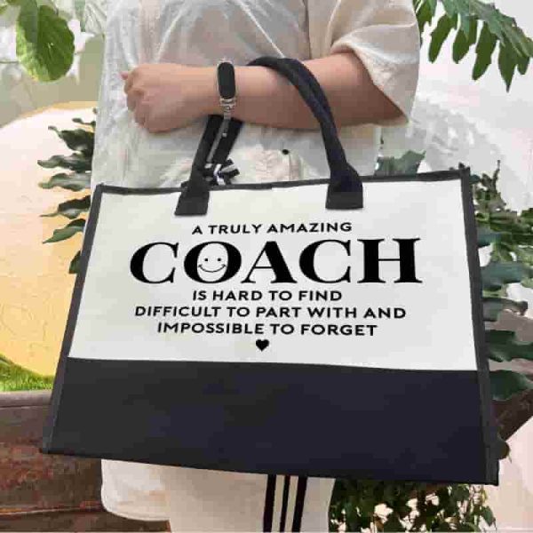 Best Canvas Coach Tote & Makeup Bag Gift Set - Image 3