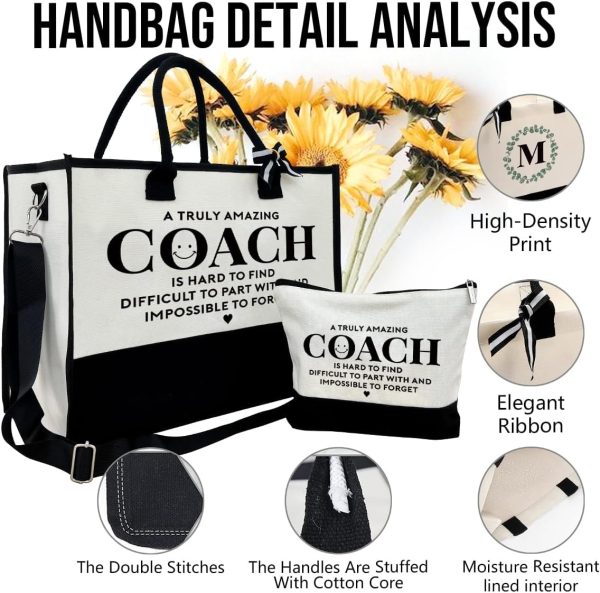 Best Canvas Coach Tote & Makeup Bag Gift Set - Image 6
