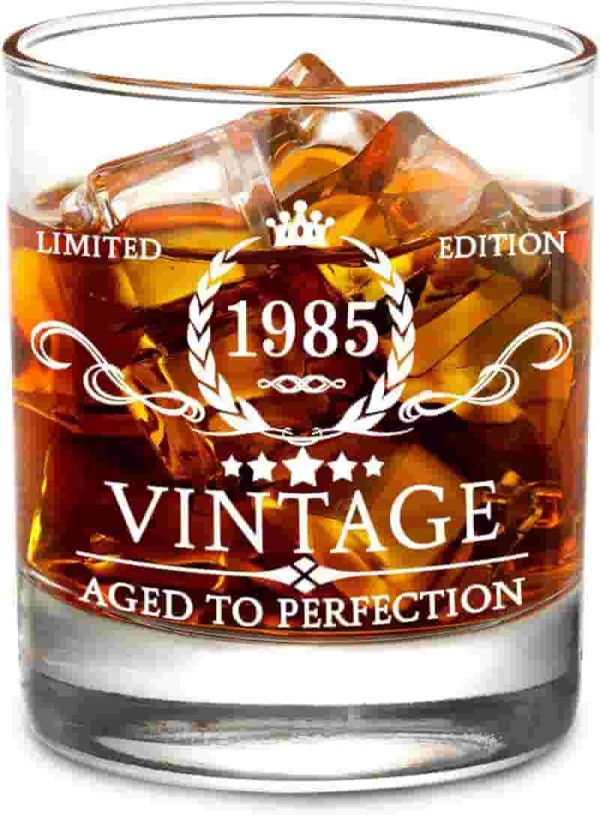 Best 40th Birthday Whiskey Glass For Men - Vintage Gift Idea