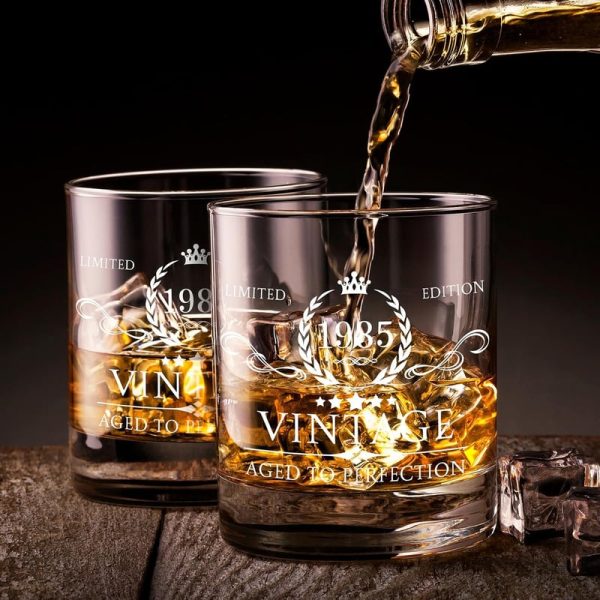 Best 40th Birthday Whiskey Glass For Men - Vintage Gift Idea - Image 6