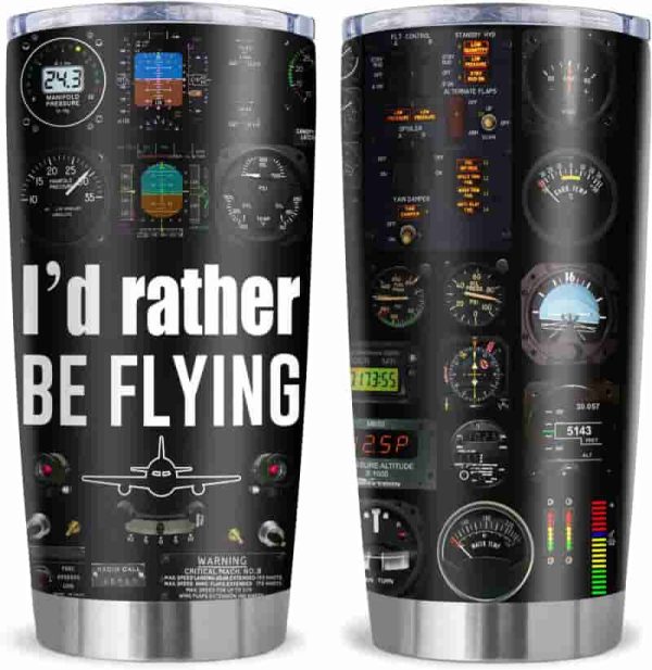Best Aviation Gifts: Pilot Tumbler For Men 20oz
