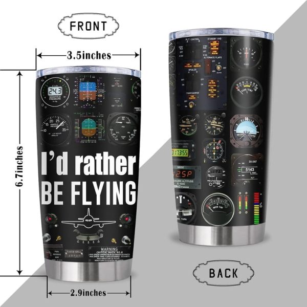 Best Aviation Gifts: Pilot Tumbler For Men 20oz - Image 2