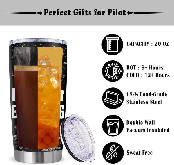 Best Aviation Gifts: Pilot Tumbler For Men 20oz - Image 5
