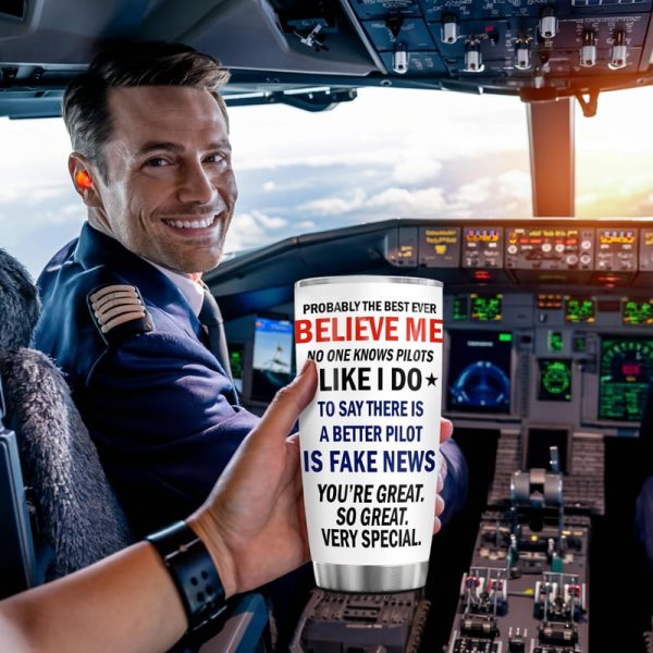 20 Oz Pilot Tumbler - Best Aviation Gift For Men - Image 3