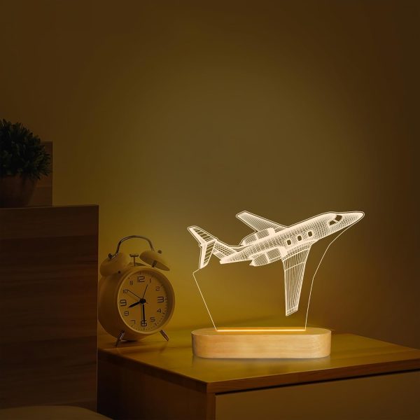 Best 3d Airplane Night Light For Boys - Usb Powered - Image 5