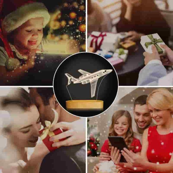 Best 3d Airplane Night Light For Boys - Usb Powered - Image 6