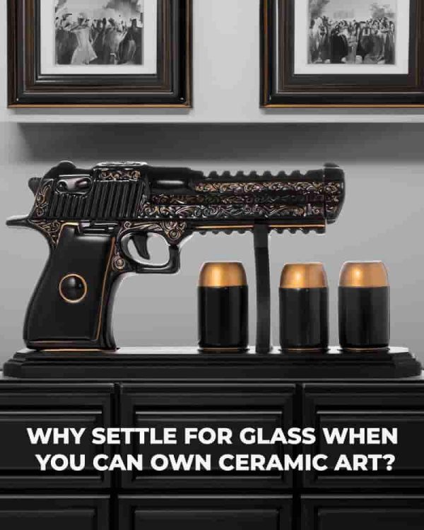Best Ceramic Gun Decanter Set - Unique Gifts For Men - Image 2