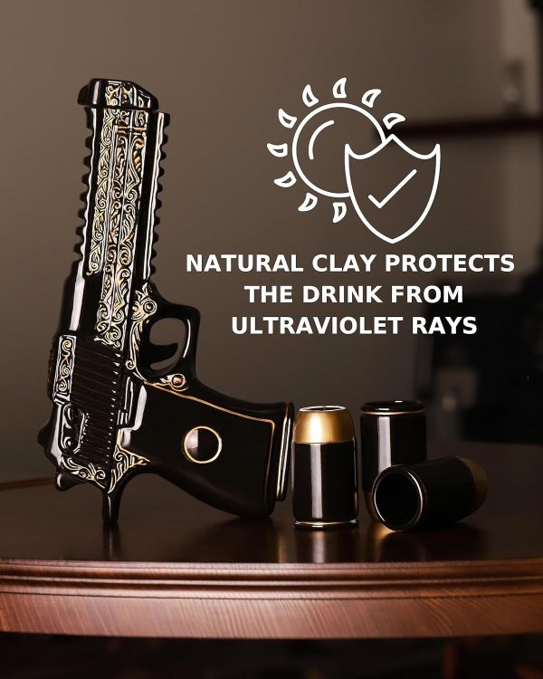 Best Ceramic Gun Decanter Set - Unique Gifts For Men - Image 4