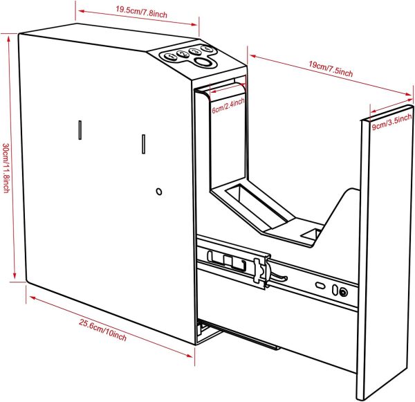 Best Biometric Handgun Safe With Auto Sliding Door For Desk & Nightstand - Image 2
