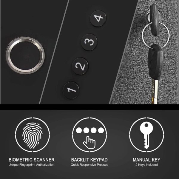 Best Biometric Handgun Safe With Auto Sliding Door For Desk & Nightstand - Image 5