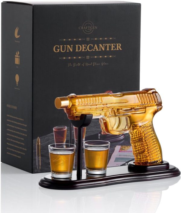 Best Whiskey Gun Decanter Set For Dad's Birthday