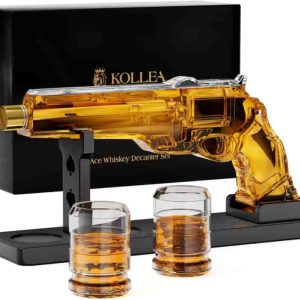 Unique Gun Whiskey Decanter Set - Perfect Gift For Men