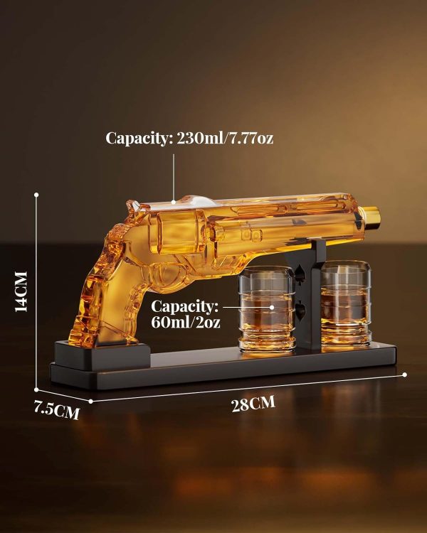 Unique Gun Whiskey Decanter Set - Perfect Gift For Men - Image 2