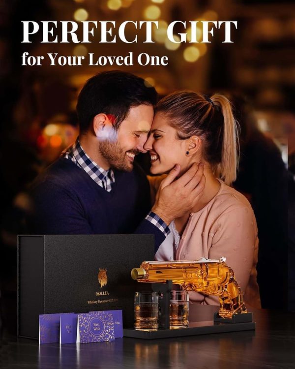 Unique Gun Whiskey Decanter Set - Perfect Gift For Men - Image 3