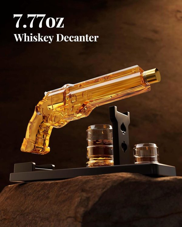 Unique Gun Whiskey Decanter Set - Perfect Gift For Men - Image 4