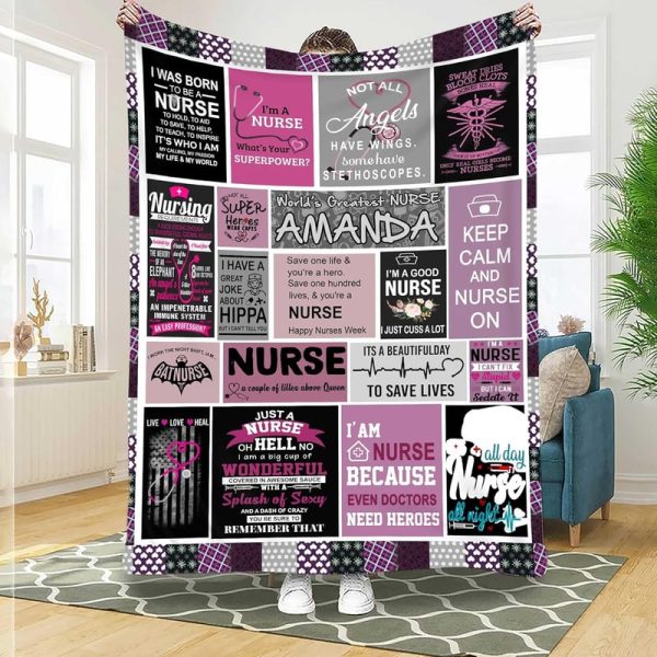 Best Nurse Blankets - Unique Rn Lpn Gifts For Nurses Day