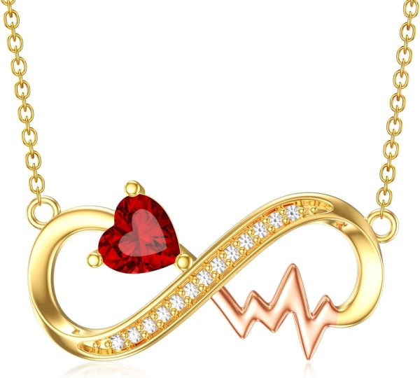 14k Gold Infinity Heart Necklace - Best Gifts For Her