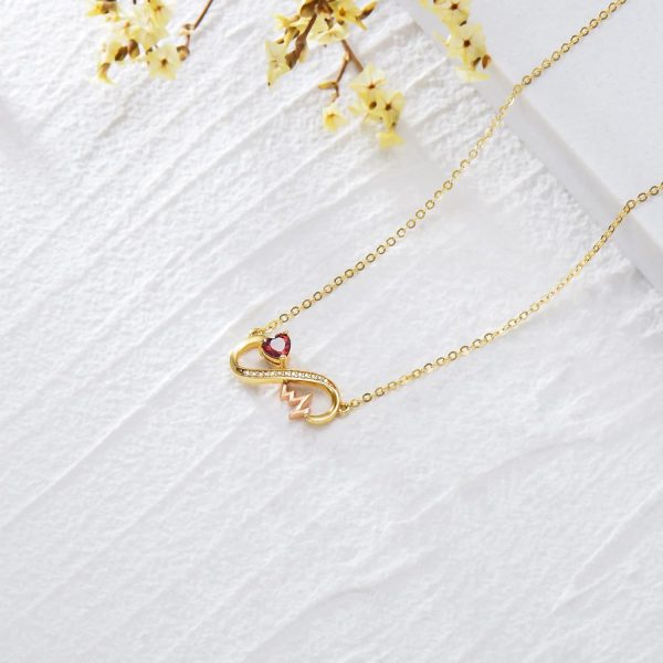 14k Gold Infinity Heart Necklace - Best Gifts For Her - Image 4