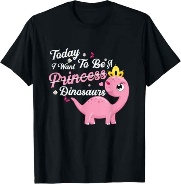 Princess Dinosaur T-shirt - Cute Kids Tee