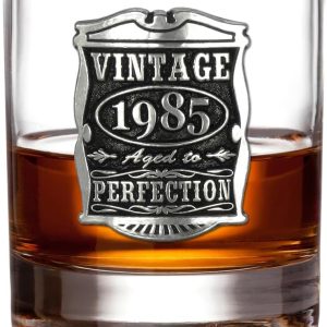 Vintage 1985 Whisky Glass - Perfect 40th Birthday Gift For Men