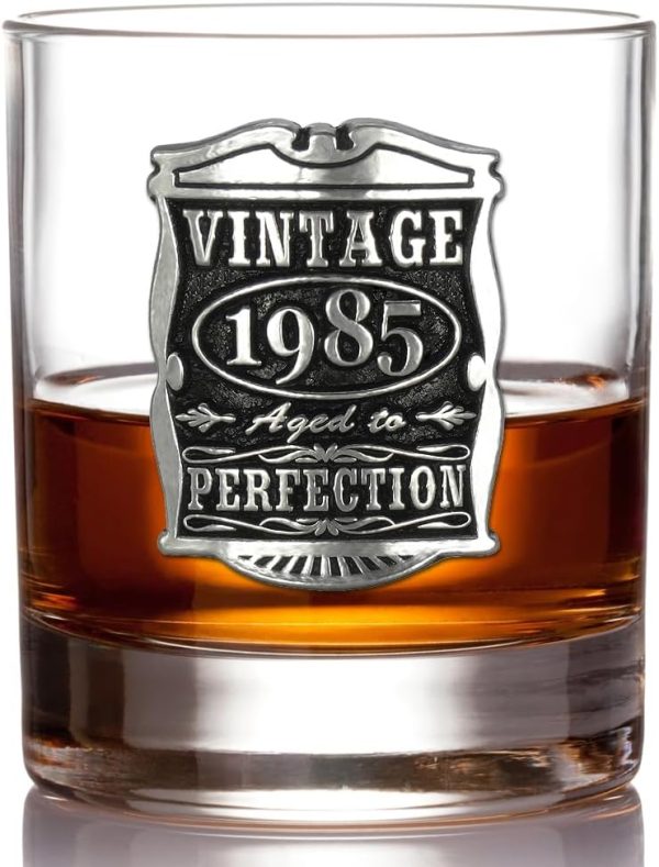Vintage 1985 Whisky Glass - Perfect 40th Birthday Gift For Men