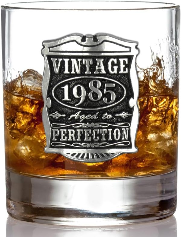 Vintage 1985 Whisky Glass - Perfect 40th Birthday Gift For Men - Image 3