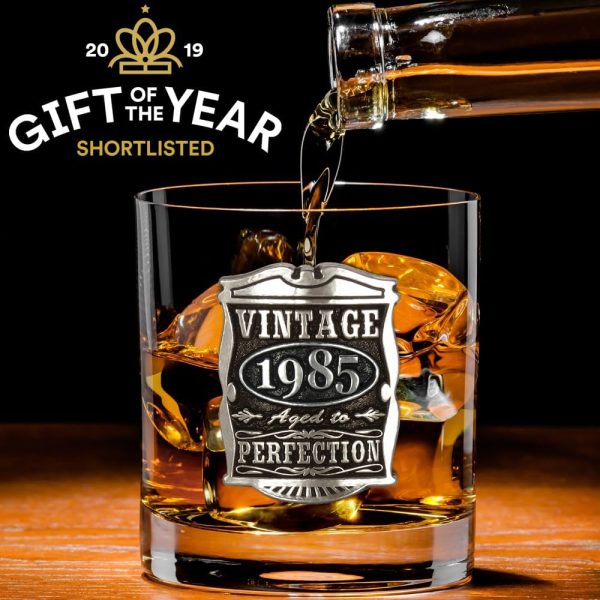 Vintage 1985 Whisky Glass - Perfect 40th Birthday Gift For Men - Image 5