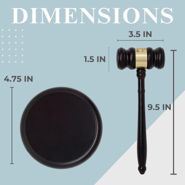 Best Personalized Wooden Gavel Set For Executive Gifts - Image 2