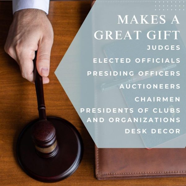 Best Personalized Wooden Gavel Set For Executive Gifts - Image 4