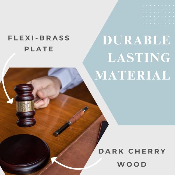 Best Personalized Wooden Gavel Set For Executive Gifts - Image 5