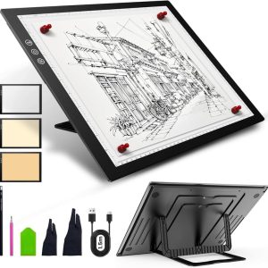 Caupureye Rechargeable A3 Light Pad With Stand For Artists