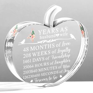 Best 4th Wedding Anniversary Gift For Couples - Elegant Keepsake