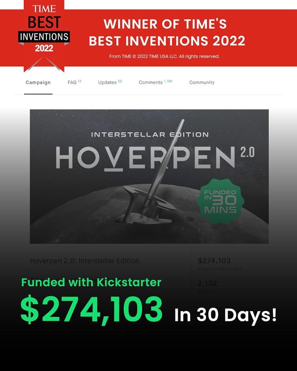 Luxury Hoverpen Interstellar - Best Executive Desk Gift - Image 6