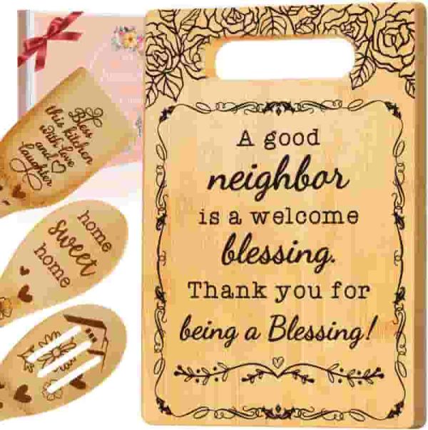 Best Neighbor Thank You Cutting Board Gift Set