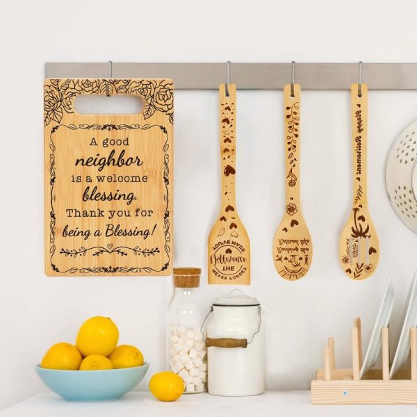 Best Neighbor Thank You Cutting Board Gift Set - Image 3