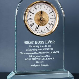 Elegant Glass Clock - Best Boss Gifts For Men & Women