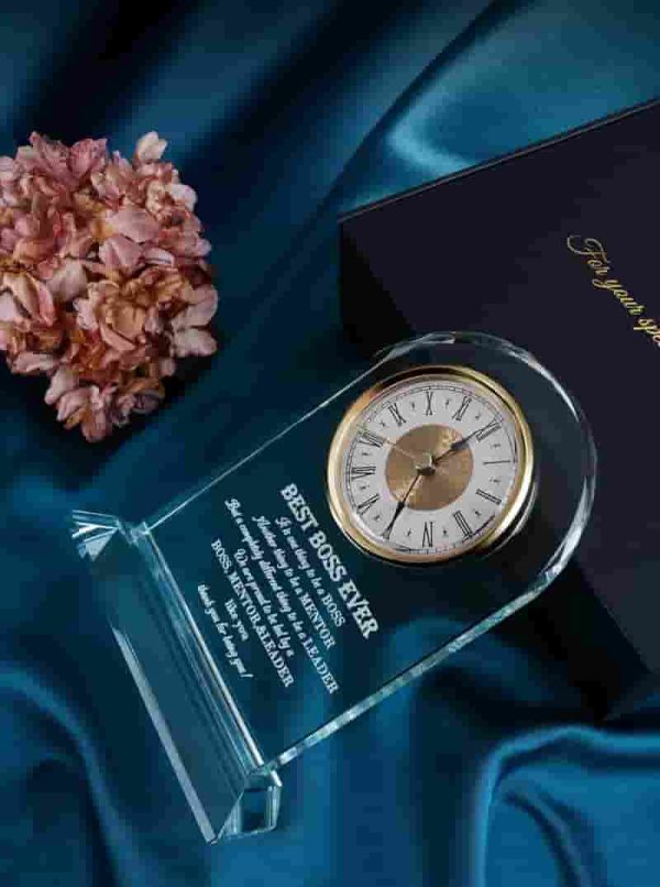 Elegant Glass Clock - Best Boss Gifts For Men & Women - Image 3